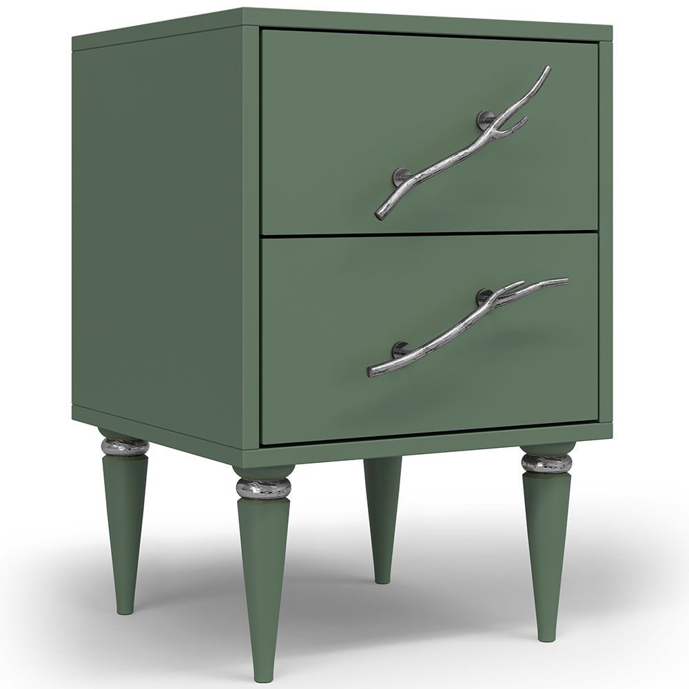 Тумба Арт Колор matte Классик Сильвер Зеленый нефрит матовый