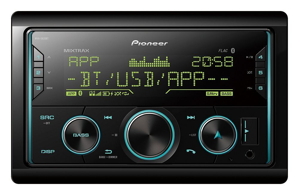 Автомагнитола 2DIN Pioneer MVH-S620BT