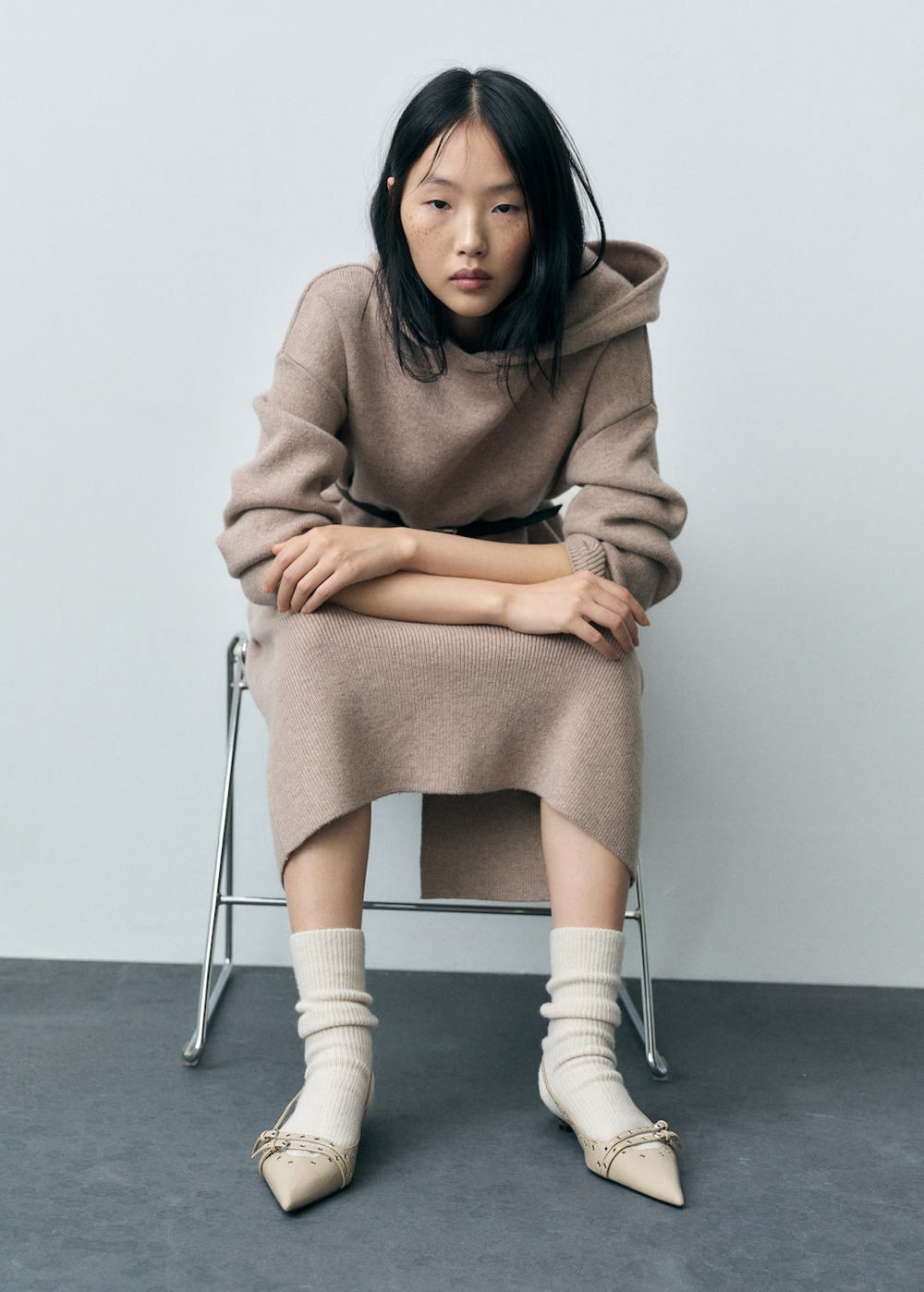 Туфли на каблуке kitten с перфорацией