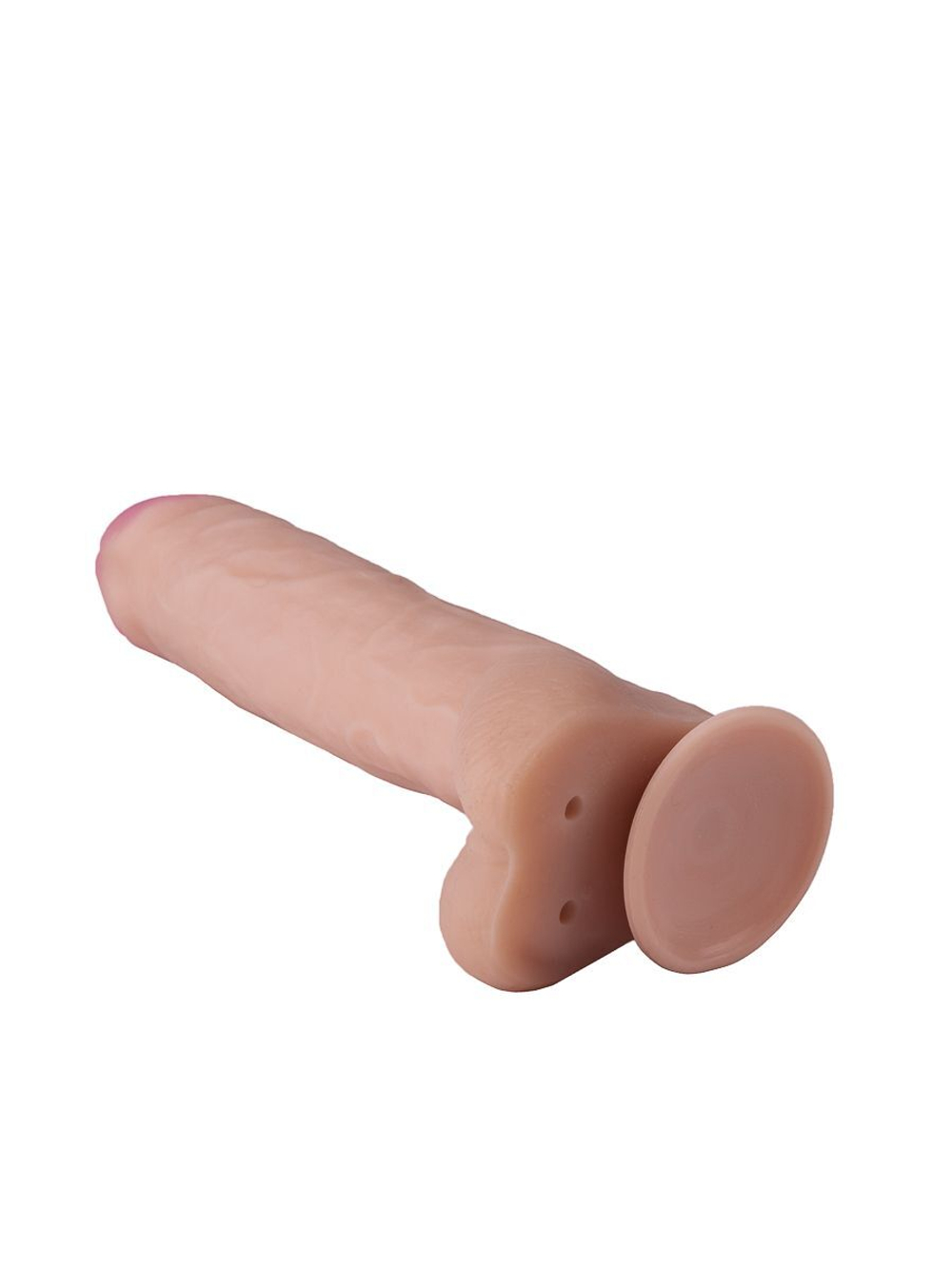 Крупный фаллоимитатор на присоске - 23,5 см. (Цвет: телесный)