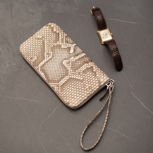 Кошелек Marquise из кожи питона и козы, натурального цвета