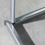 Душевой уголок Slim-U VSS-2SU8010CL, 1000*800, хром, стекло прозрачное, , шт