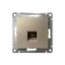 Розетка компьютерная AtlasDesign RJ45 кат.5E механизм шампань SE ATN000583