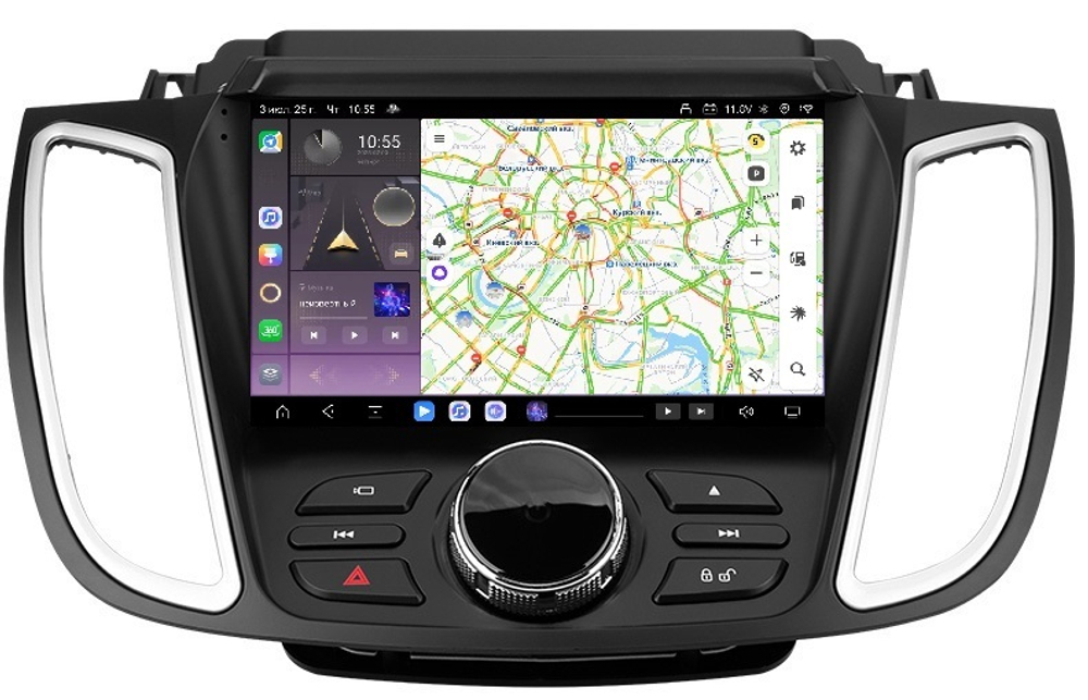 Магнитола для Ford Kuga 2 2017-2019 (SYNC 3) - Carmedia SF-9203-2 QLed, Android 13, TS20, CarPlay, SIM-слот