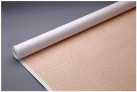 Миллиметровка, рулон 80гр. 640х10, оранжевая сетка