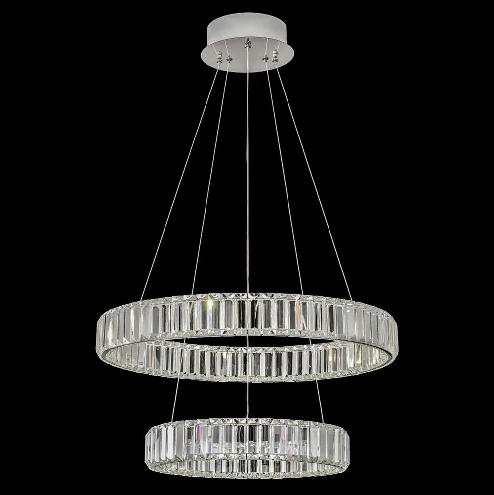 Citilux Чезаре CL338261 LED Люстра хрустальная с пультом Хром