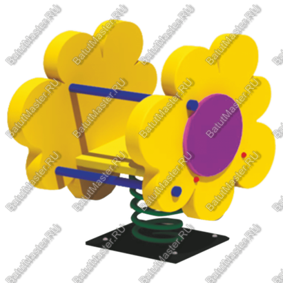 Качалка для детей для игровых комнат, площадок "Жёлтая Ромашка"