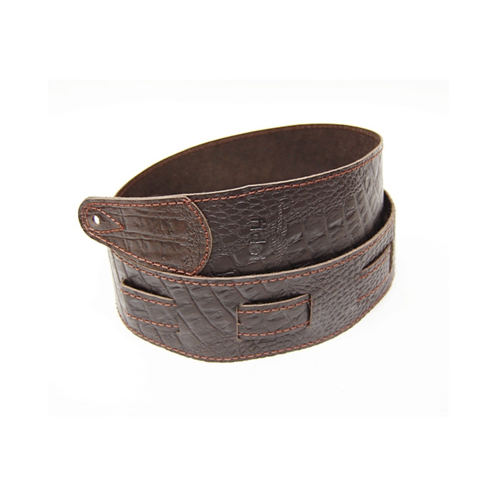 Fidel FL660347L11 Leather 11 Ремень для гитары, кожаный, махагон, тиснение рептилия. Ширина: 70 мм. Длина: 900-1440 мм. Толщина: 2,8-3 мм. Отстрочка коричневой ниткой.