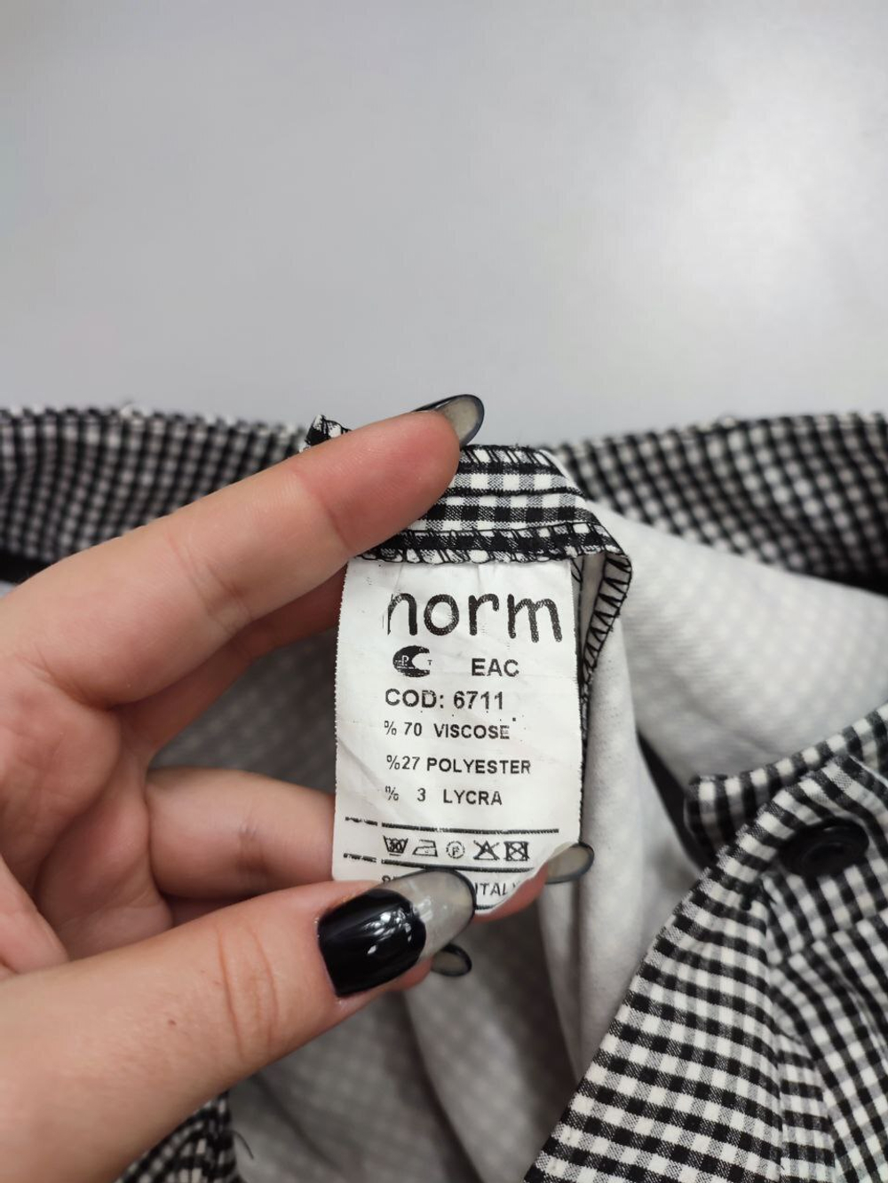 Брюки Norm в мелкую клетку 42 размер