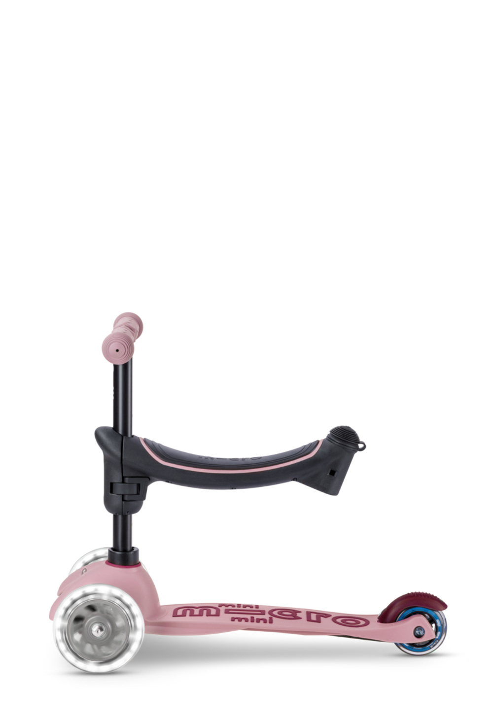 Самокат-качалка Mini Micro Deluxe Rock & Go LED, пудрово-розовый