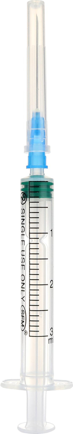 Шприц трехкомпонентный 3 мл 23G 0,6 ⨯ 30 мм без латекса SFM 10 шт