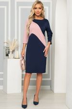 Платье "Ингрид" (пинк энд блю) П4928 LT Collection