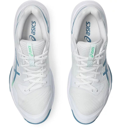 Мужские кроссовки для бадминтона/сквоша Asics Sky Elite FF 3 - white/saba blue