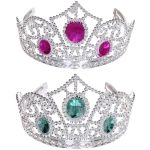 Корона карнавальная «Драгоценные камни», цвета в ассортименте