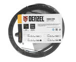 Шнур сетевой Denzel Energy Series, ПВС, 1,5 м, 2х1 мм, с неразборной вилкой, черный 37661
