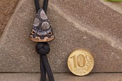 Бусина для темляка Пицца (биметалл) от мастерской Братьев Пешковых