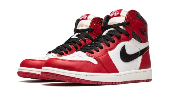 Кроссовки Nike Air Jordan 1 White/Varsity Red/Black