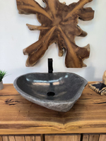 Раковина из речного камня RS-65894 58х45х15 из натурального камня