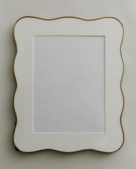 Zara Home Фоторамка из стекла, цвет золотой, 22.5 см