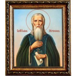 Иоанн Лествичник преподобный. Икона на холсте.