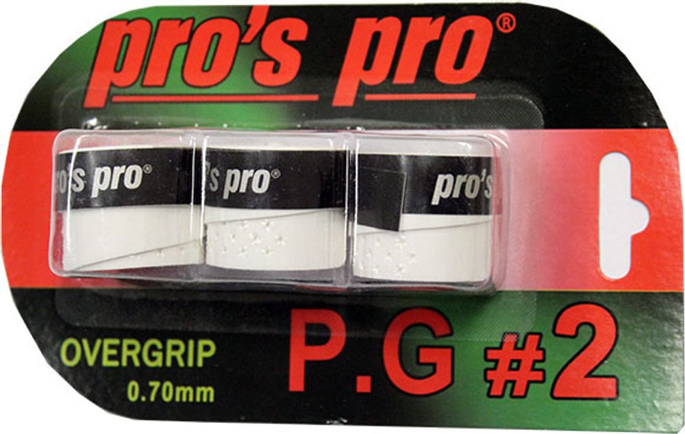 Теннисные намотки Pro&#39;s Pro P.G. 2 3P - white