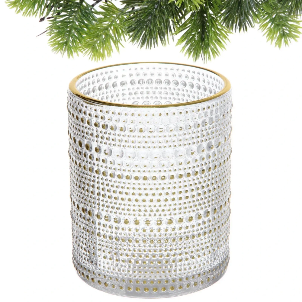 Подсвечник «Хрустальный блеск» 10*12,5 см, Белый