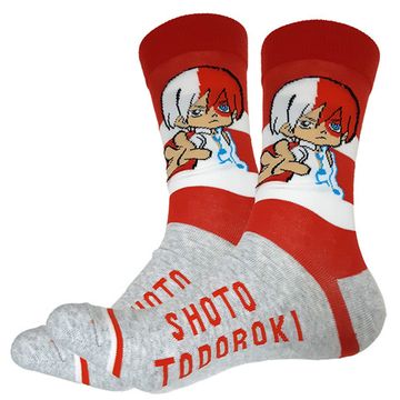 Носки "Моя геройская академия", Шото Тодороки р-р 38-44 (терракотовый)