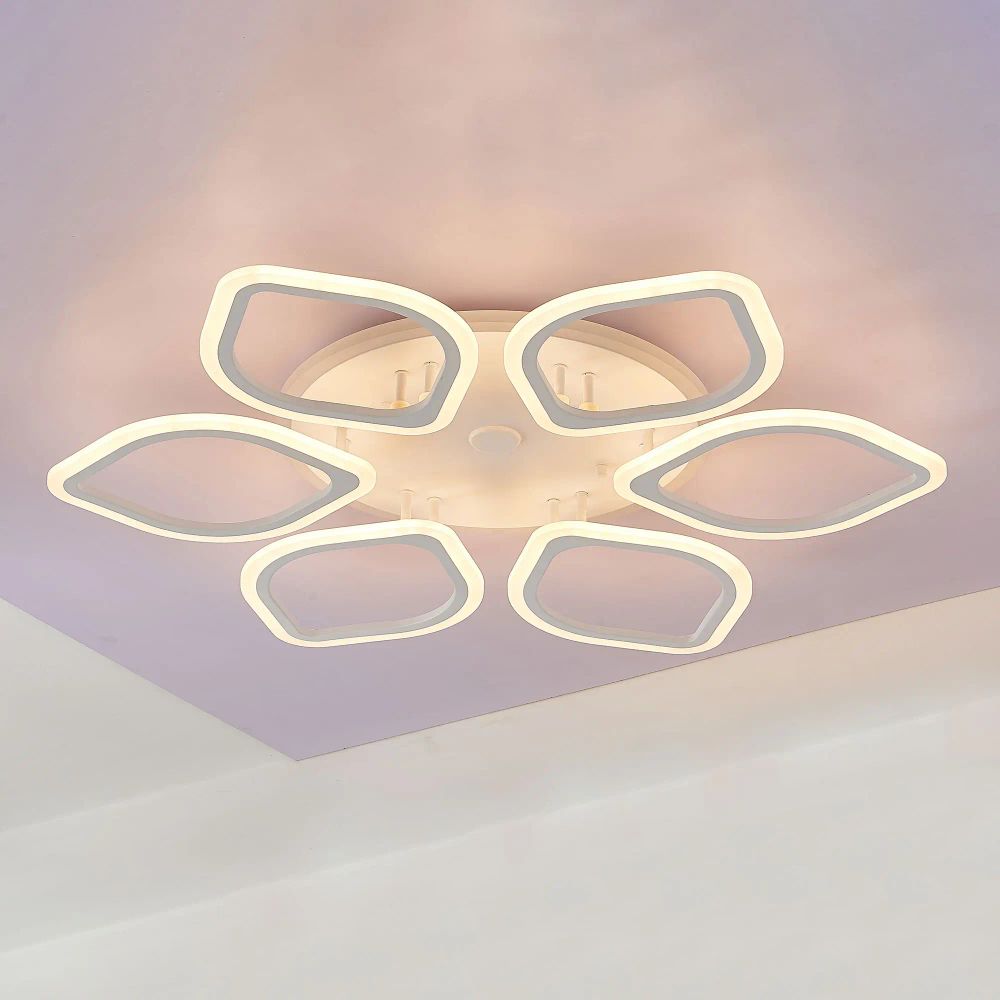 Citilux Ромби Смарт CL236A160E RGB Умная люстра Белая