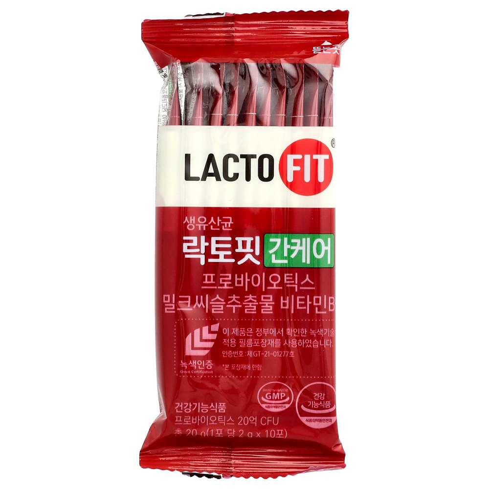 Lactofit, Пробиотик, поддержка печени, 60 стиков (2 г) каждый