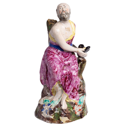 Апостолы Петр и Павел. Парные статуэтки.  Англия, Стаффордшир / Staffordshire, кон. XVIII в.