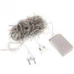 Гирлянда для дома «Водопад» нить 9,5м 100 ламп LED прозрач.пров, 8 реж,IP-20, Теплый белый (возможность соединения)