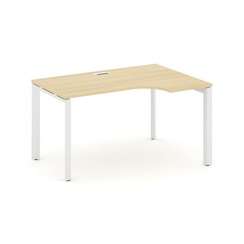 Style Project Стол рабочий эргономичный SN-59P.SPA-001(R) Акация Лорка/Металл Белый/Белый Заглушка 1