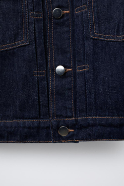 ZARA Х BENSIMON ® ДЖИНСОВАЯ КУРТКА, СИНИЙ