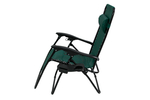 Кресло -шезлонг Фиеста арт.CK-175 с подстаканником (2шт.в упаковке (каркас черный, ткань зеленая))