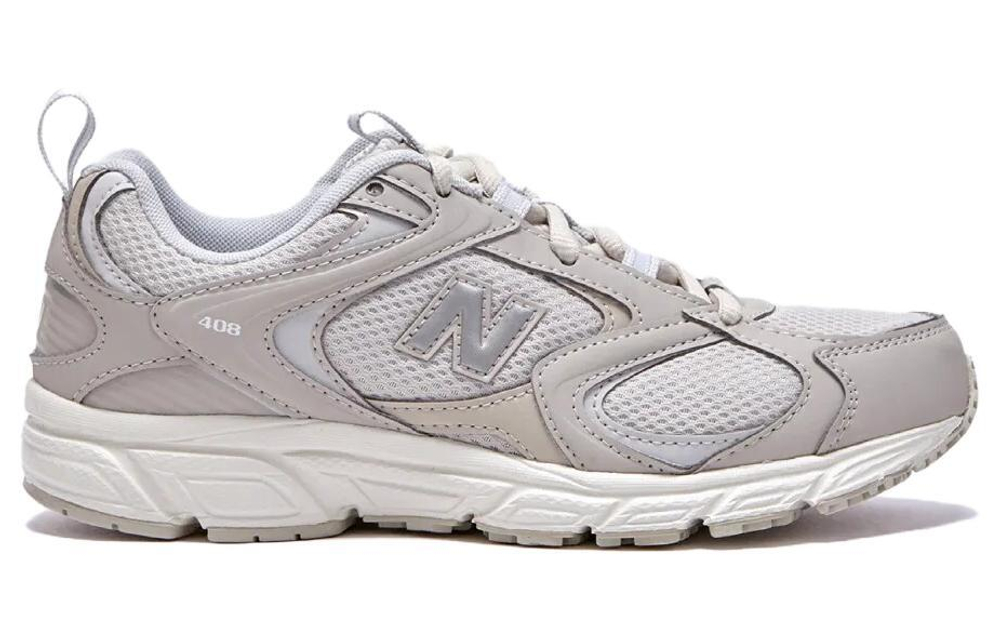 New Balance 408 series retro shock absorption, non-slip, wear-resistant, breathable, low-cut life casual shoes for men and women with the same beige color