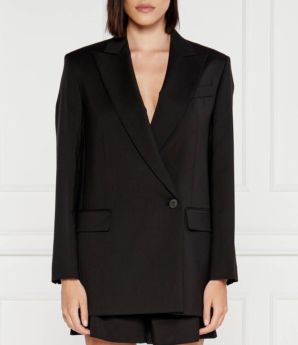 Хлопковый пиджак Weekend MaxMara - черный(250460616)