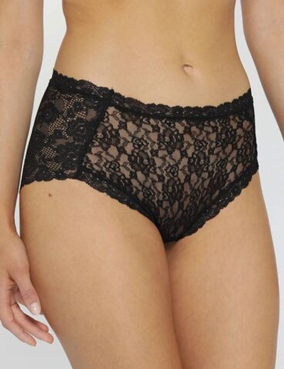 Завышенные кружевные трусики-слипы Dolce Amore (Размер: M) (Цвет: черный)