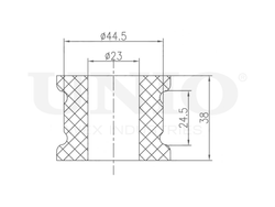 Втулка переднего стабилизатора UNIO RMP-10253