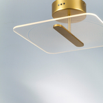 738043 Люстра ACRILE 14W LED 1236LM 120G ЗОЛОТО 3000K