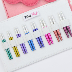 Набор "Mini" спиц съемных "Zing", длина 5см, 8 размеров, KnitPro, (47432)