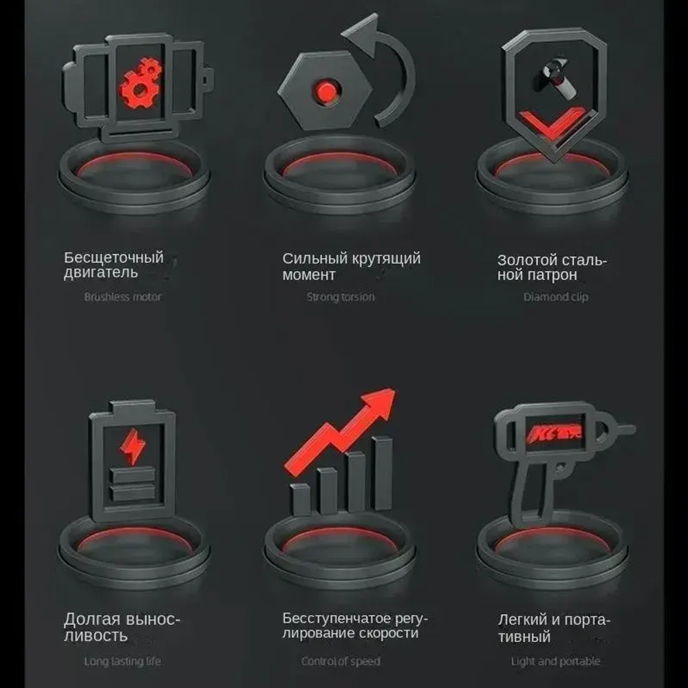 Mokital Дрель-шуруповерт, 16.8 В, 60 Нм, 2 АКБ