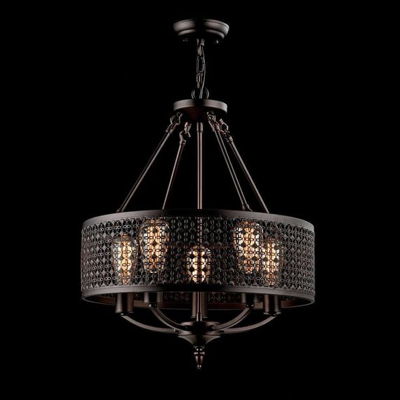 Подвесная люстра Freya Conte FR4166-PL-05C-BL