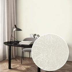 Обои флизелиновые 1.06. ASOZN-12, светло-бежевые, глянцевые однотонные без подгона, для кухни, гостиной, коридора, спальни, детской