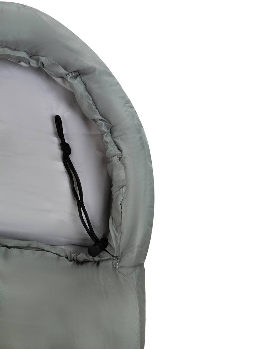 Спальный мешок Naturehike M400 с капюшоном,молния справа, серый (CNK2350WS023)