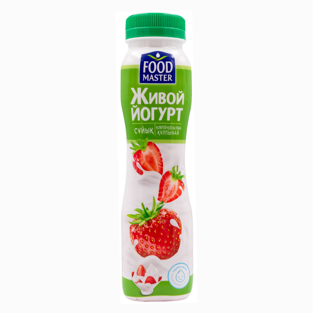 Живой Йогурт Food Master Клубника 280 гр