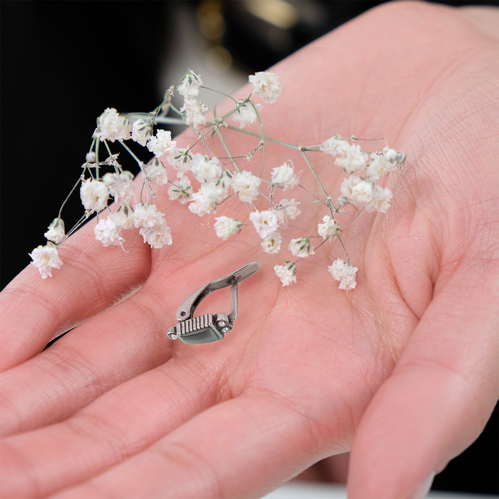 "Финит" серьги в серебряном покрытии из коллекции "Самоцветы" от Jenavi с английским замком