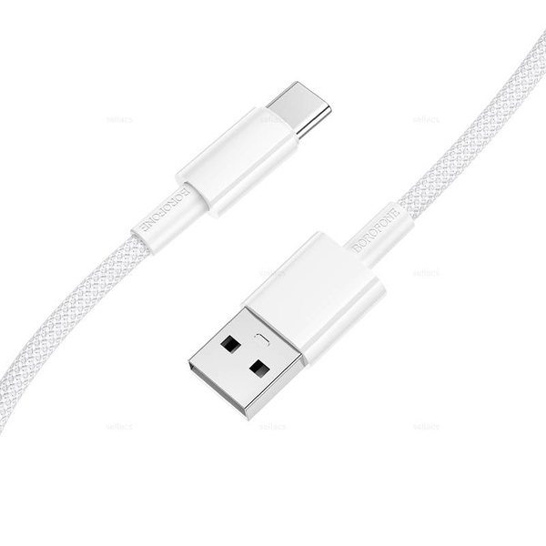 Кабель USB на Type-C 3A Borofone BX117 (white)