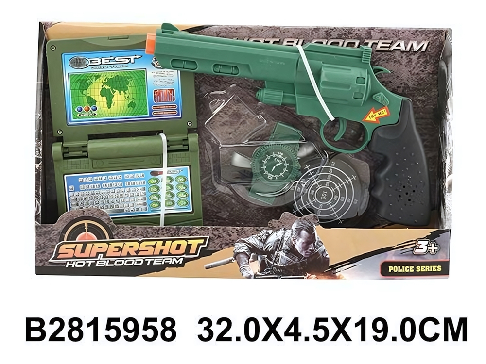 Пистолет на батарейках, коробка 290-19