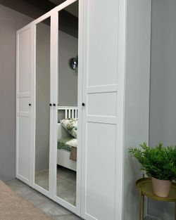 Шкаф 4-х дверный "Фрея"(Белый), МФ SbkHome