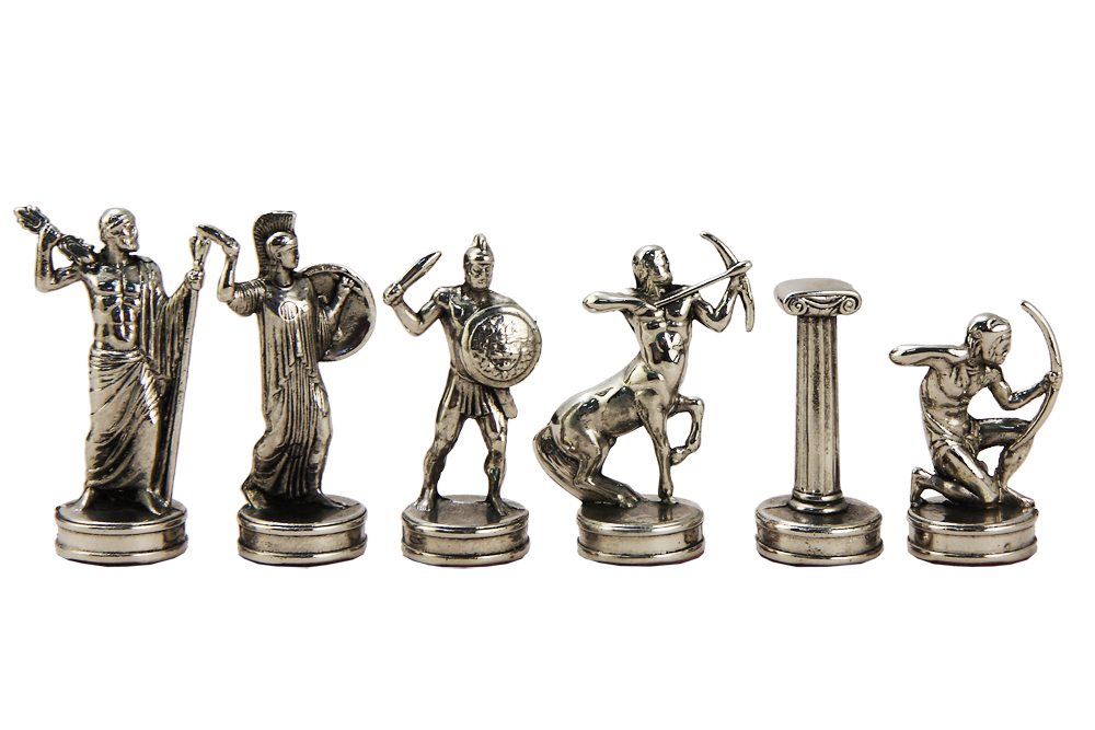 Manopoulos Шахматы сувенирные "Битва Титанов" бронзовые